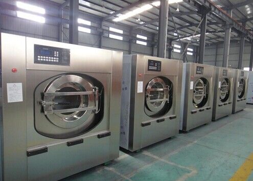 梅州工業(yè)洗衣機與自動熨平機配套使用，適用于客房床單、被面、餐
